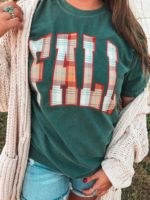 Fall Plaid Tee