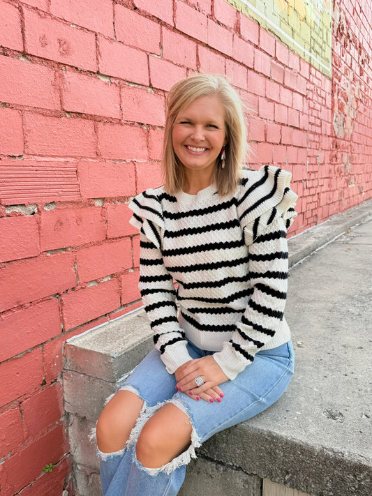 Stripe Knit Sweater